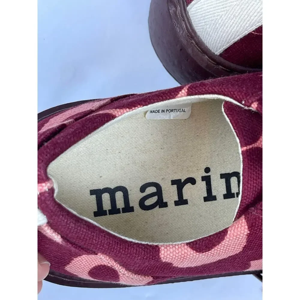 Marimekko Niittyheinikossa Mini Unikko women’s sneakers size 39 red poppy Laceup